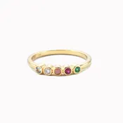 5 Stone "Adore" Stack Ring