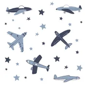 Bedtime Original Little Aviator Airplane & Stars Wall Decals/Stickers