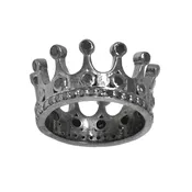 Black Diamond Crown Ring