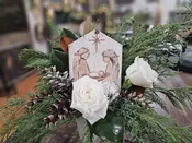O Come, let us adore him arrangement — Fireplace Gifts & Florist