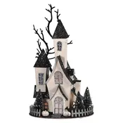 12.5-13.5" LED/BTY/TMR Cardboard Haunted House