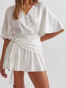 CARTER V-NECK MINI DRESS/SKORT