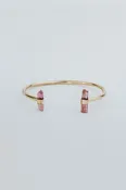 Banded Pink Tourmaline Cuff