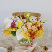 Tropical Orchids A la Carte Wedding Centerpiece