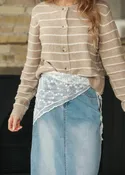 Elegant Lace Triangle Scarf