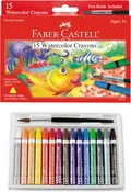15ct Watercolor Crayons w/ free brush