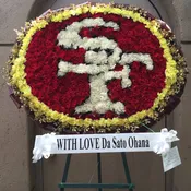 Custom Niners Wreath - W20020