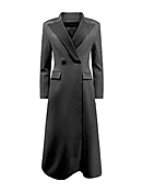 ANA MALIK Black Double Breasted Coat/Outerwear