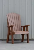 Heavy Duty Poly Lawn, Patio, Beach, and Fanback Camping Chair Caramel