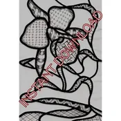 Black Orchid Downloadable Pattern