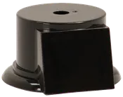 1 3/4″ Black Round Weighted Plastic Base with Face