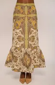 Ava Skirt in Kaleidoscope Scarf Print
