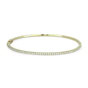 B1018 - 14K Gold Diamond Bangle