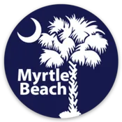 CIRCLE PALM TREE AND MOON STICKER