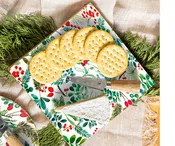 Festive Foliage Wooden Cheese Board w/ Knife (2-Styles)