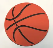 4" Basketball Die Cut