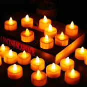 12Pcs Battery LED Tea Lights Candles
