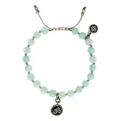 CALMING: Amazonite Women's Om Charm Bracelet