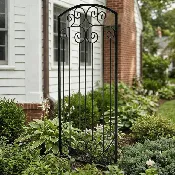 H Potter Lenox Estate Garden Trellis – 6ft Tall Freestanding Iron Garden Screen - GAR602