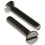 #10-24 x 1-1/4" Flat Head Slotted Machine Screws — 18-8 Stainless Steel, Coarse, 100/PKG