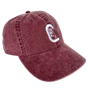 Burgundy Chamonix "C" Stonewashed Denim Hat