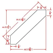 US Cabinet Depot Casselberry Antique White Angle Crown Moulding – 1 3/4D X 1 3/4H X 96W