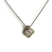 1.05 Carat Fancy Yellow Diamond Necklace