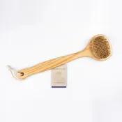 13" Cedar Long-handled Bath Brush