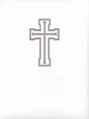 White Leatherette Perpetual Enrollment Folder