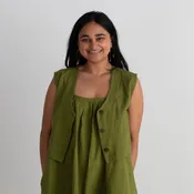 Aarti Reversible Top/Vest, matcha green