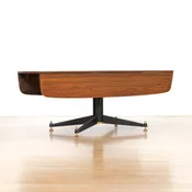 1950s Elevator Coffee Drop Leaf Dining Table by E Gomme