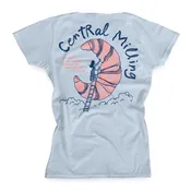 Croissant Moon Ladies Tee (Lt Blue)