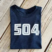 504 Kids Tee-vintage navy/white