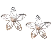 Filigree Flower Studs