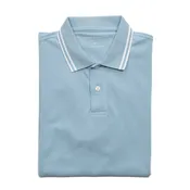 Classic Polo Shirt - Pale Blue Tipped