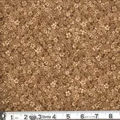 Brown Confetti Floral 45" wide Fabric (1 6/8 yard pack)