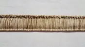 1 1/2" Oatmeal, Taupe & Gold Brush Fringe