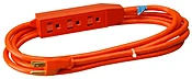 3-Outlet Appliance Cord Power Center, 16/3 SJTW, Orange, 9-Ft.