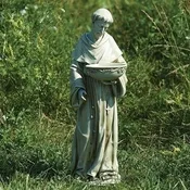 20" Solar St. Francis Birdbath