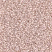 Seed Beads-15/0 Round-215 Blush Lined Crystal-Miyuki-7 Grams