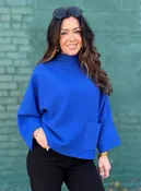 APNY Cobalt Blue Funnel Neck Sweater