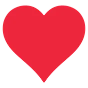 Die-Cut Red Heart Placemat