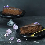 10" Chocolate Violet Souffle Cake