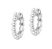 Beaded Huggie Hoop Earrings