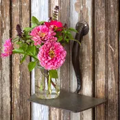 GARDEN HOE SHELF