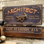 Architect Wood Sign with Optional Personalization