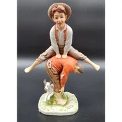 1981 Norman Rockwell Leap Frog Figurine Dave Grossman Ltd Ed 975/1000 Japan