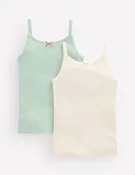 2-Pack Pointelle Tank Tops-Harbor Grey