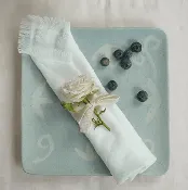 Set of Linen Napkins With Fringe