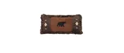Bear and Diamonds Oblong Pillow